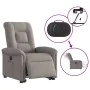 Sillón eléctrico reclinable elevable de tela gris taupe by , Armchairs - Ref: Foro24-3303281, Price: 341,49 €, Discount: %