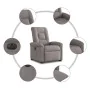 Sillón eléctrico reclinable elevable de tela gris taupe by , Armchairs - Ref: Foro24-3303281, Price: 341,49 €, Discount: %