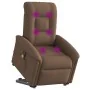 Sillón de masaje eléctrico reclinable elevable tela marrón by , Armchairs - Ref: Foro24-3303288, Price: 343,07 €, Discount: %