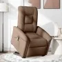 Sillón de masaje eléctrico reclinable elevable tela marrón by , Armchairs - Ref: Foro24-3303288, Price: 343,07 €, Discount: %