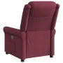 Sillón reclinable eléctrico tela rojo tinto de , Sillones - Ref: Foro24-3303297, Precio: 244,98 €, Descuento: %