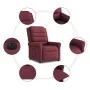 Sillón reclinable eléctrico tela rojo tinto de , Sillones - Ref: Foro24-3303297, Precio: 244,98 €, Descuento: %