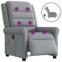 Sillón reclinable de masaje eléctrico tela gris claro by , Armchairs - Ref: Foro24-3303304, Price: 265,58 €, Discount: %