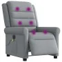 Sillón reclinable de masaje eléctrico tela gris claro by , Armchairs - Ref: Foro24-3303304, Price: 265,58 €, Discount: %