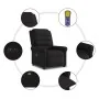 Sillón reclinable de masaje eléctrico tela negro von , Sessel - Ref: Foro24-3303306, Preis: 265,55 €, Rabatt: %