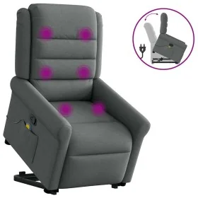 Silla de masaje reclinable de pie de tela gris oscuro by , Armchairs - Ref: Foro24-3303325, Price: 284,39 €, Discount: %