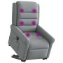 Sillón de masaje eléctrico reclinable elevable tela gris claro by , Armchairs - Ref: Foro24-3303344, Price: 348,79 €, Discoun...