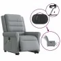 Sillón de masaje eléctrico reclinable elevable tela gris claro by , Armchairs - Ref: Foro24-3303344, Price: 348,79 €, Discoun...