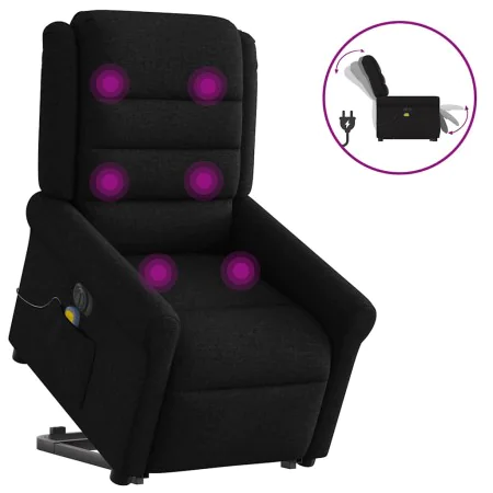 Sillón de masaje eléctrico reclinable elevable tela negro von , Sessel - Ref: Foro24-3303346, Preis: 348,66 €, Rabatt: %