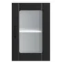 Armario pared cocina puerta de cristal Lucca negro de , Armarios de cocina - Ref: Foro24-853768, Precio: 59,24 €, Descuento: %