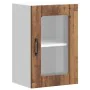 Armario pared cocina puerta de cristal Lucca madera vieja de , Armarios de cocina - Ref: Foro24-853775, Precio: 58,96 €, Desc...