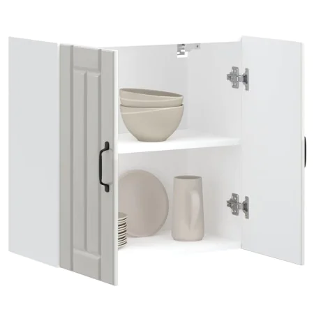 Armario de pared de cocina Lucca blanca de alto brillo by , Kitchen cabinets - Ref: Foro24-853819, Price: 60,27 €, Discount: %