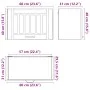 Armario de pared de cocina Lucca roble marrón de , Armarios de cocina - Ref: Foro24-853844, Precio: 51,82 €, Descuento: %