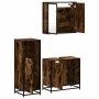 Set de muebles baño 3 pzas madera contrachapada roble ahumado by , Bathroom furniture - Ref: Foro24-3300967, Price: 218,53 €,...