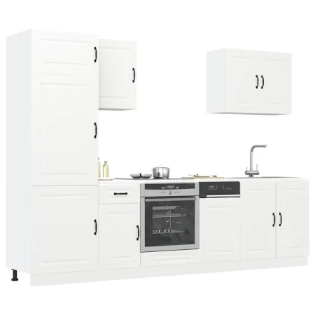 Mueble de cocina Kalmar blanco 7 piezas madera contrachapada de , Armarios de cocina - Ref: Foro24-3314761, Precio: 549,96 €,...