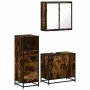 Set de muebles baño 3 pzas madera contrachapada roble ahumado by , Bathroom furniture - Ref: Foro24-3301007, Price: 211,06 €,...