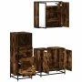 Set de muebles baño 3 pzas madera contrachapada roble ahumado by , Bathroom furniture - Ref: Foro24-3301007, Price: 211,06 €,...