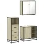 Set de muebles de baño 3 pzas madera contrachapada roble Sonoma von , Badezimmermöbel - Ref: Foro24-3301026, Preis: 221,48 €,...