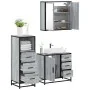 Set de muebles de baño 3 pzas madera contrachapada gris sonoma von , Badezimmermöbel - Ref: Foro24-3301018, Preis: 259,58 €, ...