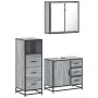 Set de muebles de baño 3 pzas madera contrachapada gris sonoma von , Badezimmermöbel - Ref: Foro24-3301018, Preis: 259,58 €, ...