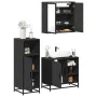 Juego de muebles de baño 3 pzas madera contrachapada negro de , Muebles de baño - Ref: Foro24-3300965, Precio: 229,56 €, Desc...