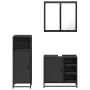 Juego de muebles de baño 3 pzas madera contrachapada negro de , Muebles de baño - Ref: Foro24-3300965, Precio: 229,56 €, Desc...