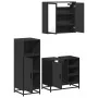 Juego de muebles de baño 3 pzas madera contrachapada negro de , Muebles de baño - Ref: Foro24-3300965, Precio: 229,56 €, Desc...