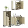 Set de muebles de baño 3 pzas madera contrachapada roble Sonoma by , Bathroom furniture - Ref: Foro24-3300946, Price: 200,16 ...