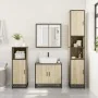 Set de muebles de baño 3 pzas madera contrachapada roble Sonoma by , Bathroom furniture - Ref: Foro24-3300946, Price: 200,16 ...