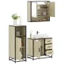 Set de muebles de baño 3 pzas madera contrachapada roble Sonoma von , Badezimmermöbel - Ref: Foro24-3300986, Preis: 221,51 €,...