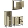 Set de muebles de baño 3 pzas madera contrachapada roble Sonoma von , Badezimmermöbel - Ref: Foro24-3300986, Preis: 221,51 €,...