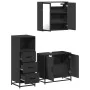 Juego de muebles de baño 3 pzas madera contrachapada negro von , Badezimmermöbel - Ref: Foro24-3301005, Preis: 232,22 €, Raba...