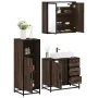 Set de muebles baño 3 pzas madera contrachapada roble marrón von , Badezimmermöbel - Ref: Foro24-3300959, Preis: 224,42 €, Ra...