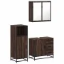 Set de muebles baño 3 pzas madera contrachapada roble marrón von , Badezimmermöbel - Ref: Foro24-3300959, Preis: 224,42 €, Ra...