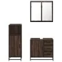 Set de muebles baño 3 pzas madera contrachapada roble marrón von , Badezimmermöbel - Ref: Foro24-3300959, Preis: 224,42 €, Ra...