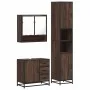 Set de muebles baño 3 pzas madera contrachapada roble marrón by , Bathroom furniture - Ref: Foro24-3301109, Price: 285,68 €, ...
