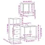 Set de muebles baño 3 pzas madera contrachapada roble marrón von , Badezimmermöbel - Ref: Foro24-3301039, Preis: 217,27 €, Ra...