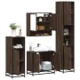 Set de muebles baño 4 pzas madera contrachapada roble marrón von , Badezimmermöbel - Ref: Foro24-3301219, Preis: 327,10 €, Ra...