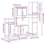 Set de muebles baño 4 pzas madera contrachapada roble marrón von , Badezimmermöbel - Ref: Foro24-3301219, Preis: 327,10 €, Ra...