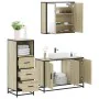 Set de muebles de baño 3 pzas madera contrachapada roble Sonoma von , Badezimmermöbel - Ref: Foro24-3301011, Preis: 228,85 €,...