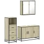 Set de muebles de baño 3 pzas madera contrachapada roble Sonoma von , Badezimmermöbel - Ref: Foro24-3301011, Preis: 228,85 €,...