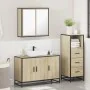 Set de muebles de baño 3 pzas madera contrachapada roble Sonoma von , Badezimmermöbel - Ref: Foro24-3301011, Preis: 228,85 €,...