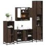 Set de muebles baño 4 pzas madera contrachapada roble marrón von , Badezimmermöbel - Ref: Foro24-3301244, Preis: 396,02 €, Ra...