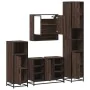 Set de muebles baño 4 pzas madera contrachapada roble marrón von , Badezimmermöbel - Ref: Foro24-3301244, Preis: 396,02 €, Ra...
