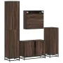 Set de muebles baño 4 pzas madera contrachapada roble marrón von , Badezimmermöbel - Ref: Foro24-3301244, Preis: 396,02 €, Ra...