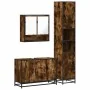 Set de muebles baño 3 pzas madera contrachapada roble ahumado by , Bathroom furniture - Ref: Foro24-3301102, Price: 294,04 €,...