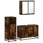 Set de muebles baño 3 pzas madera contrachapada roble ahumado by , Bathroom furniture - Ref: Foro24-3300952, Price: 226,96 €,...