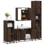 Set de muebles baño 4 pzas madera contrachapada roble marrón by , Bathroom furniture - Ref: Foro24-3301194, Price: 387,87 €, ...