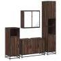 Set de muebles baño 4 pzas madera contrachapada roble marrón by , Bathroom furniture - Ref: Foro24-3301194, Price: 387,87 €, ...