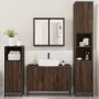 Set de muebles baño 4 pzas madera contrachapada roble marrón by , Bathroom furniture - Ref: Foro24-3301194, Price: 387,87 €, ...
